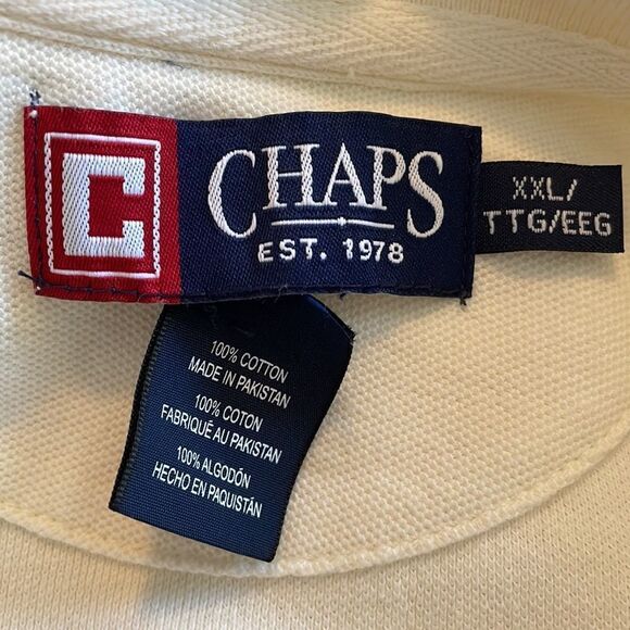 Chaps cream colored polo shirt - Picture 6 of 7